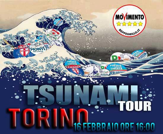 Arriva lo Tsunami Tour a Torino .. 